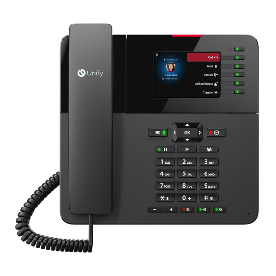 Atos OpenScape Unify CP410 Quick Reference Manual