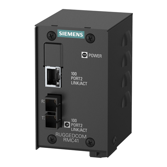 Siemens RUGGEDCOM RMC41 Installation Manual