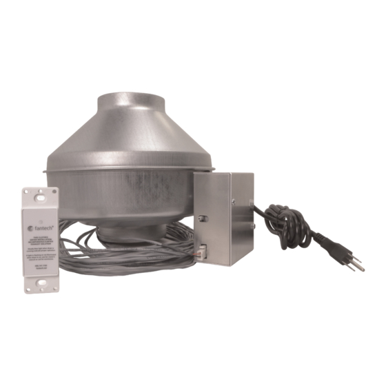 SystemAir Fantech DBF 4XLT Installation, Operation And Maintenance Instructions
