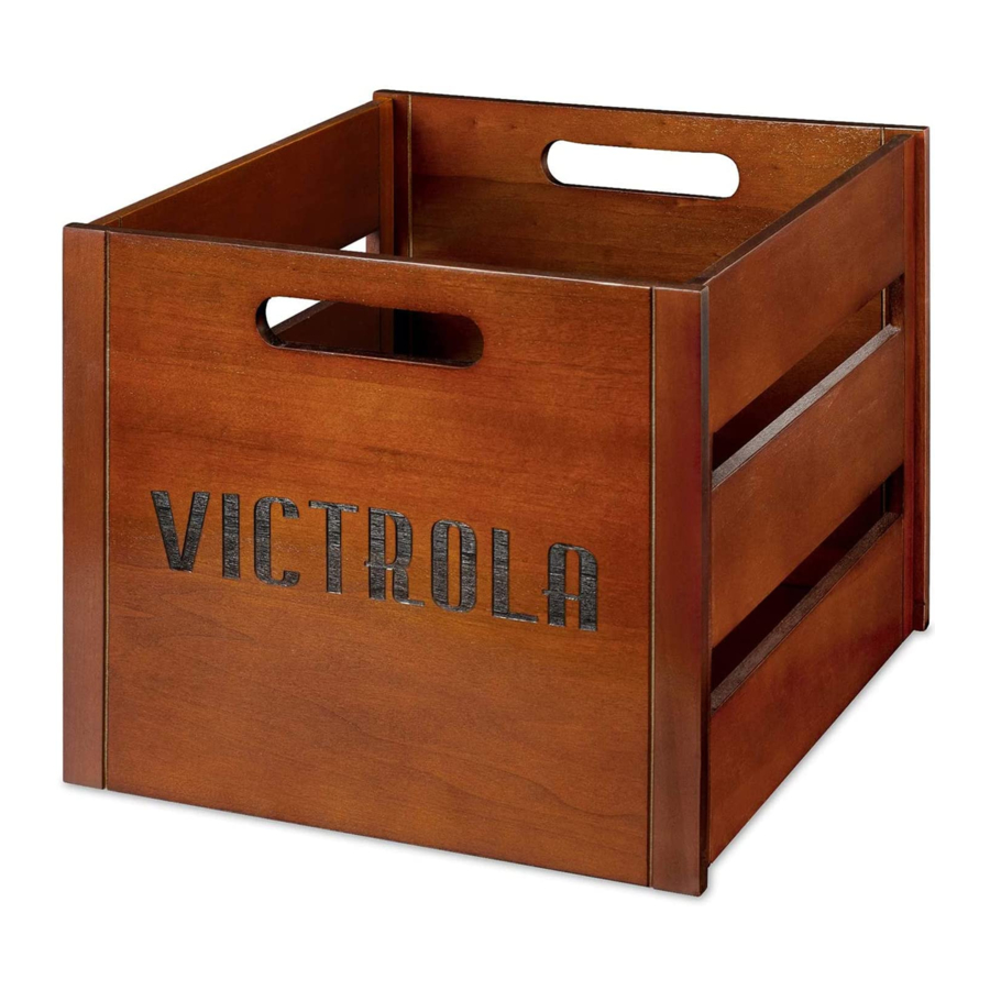 Victrola VA-20 - WOODEN RECORD CRATE Manual