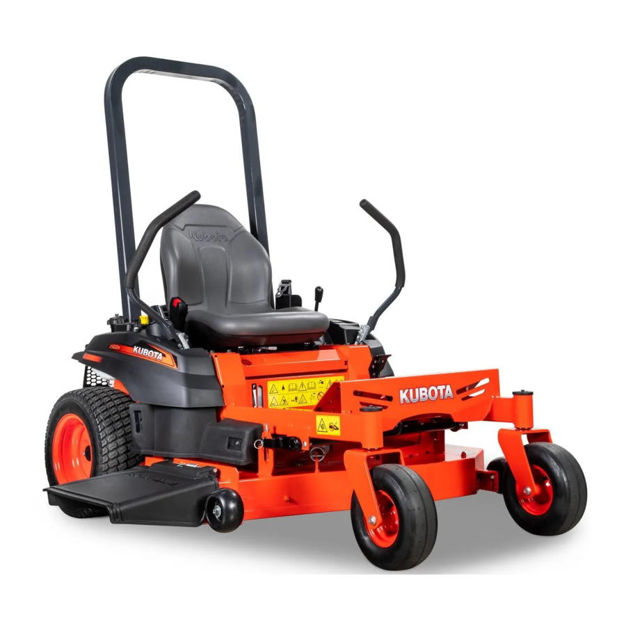 Kubota Z122R Manual