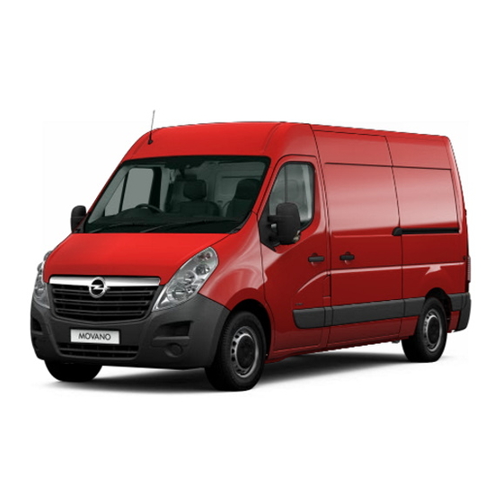 Opel MOVANO Owner's Manual