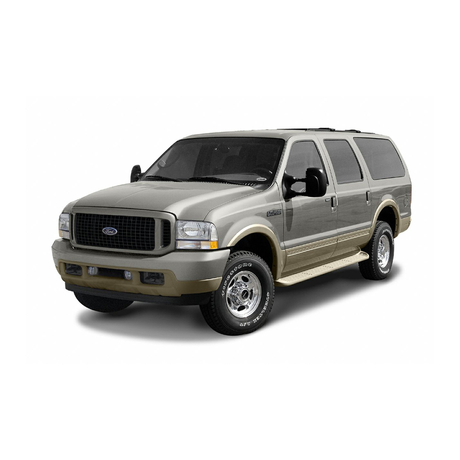Ford 2004 Excursion Owner's Manual