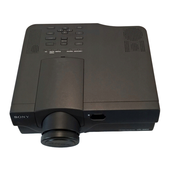 Sony VPL-S900U Service Manual