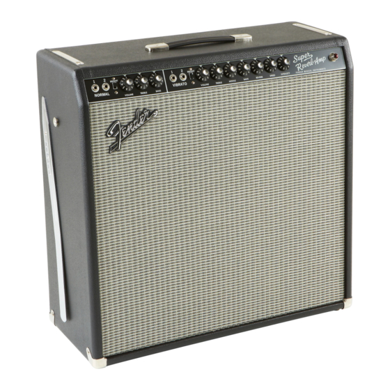 Fender '65 Super Reverb-Amp Manuals