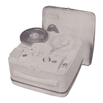User Manuals: Revere T-1100 Dual-Track Tape Recorder