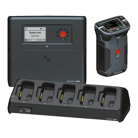 Riedel Bolero 2.0 Wireless Intercom Manuals