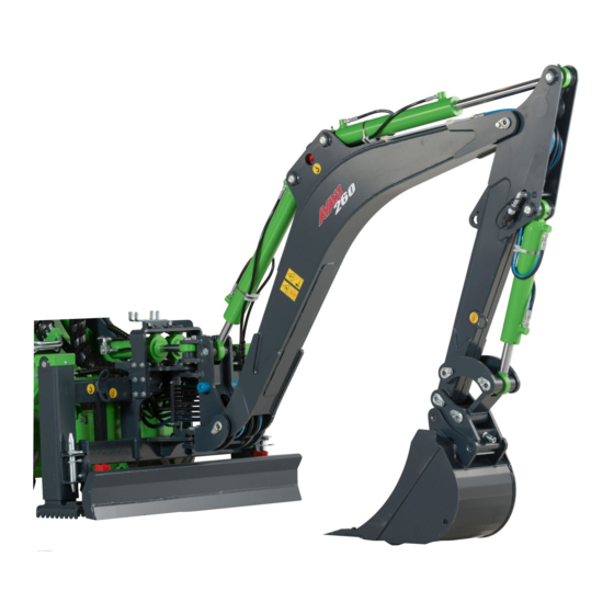 AVANT Backhoe 260 Operator's Manual For Attachment