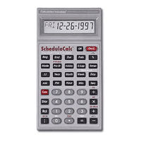 Calculated Industries ScheduleCalc Owner's Manual