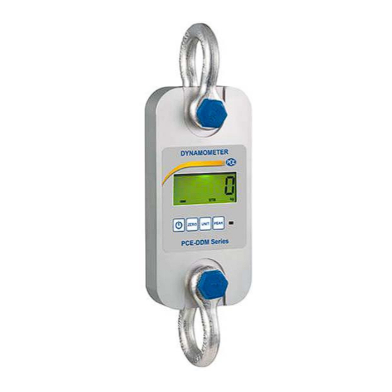 PCE Instruments PCE-DDM Series Manual
