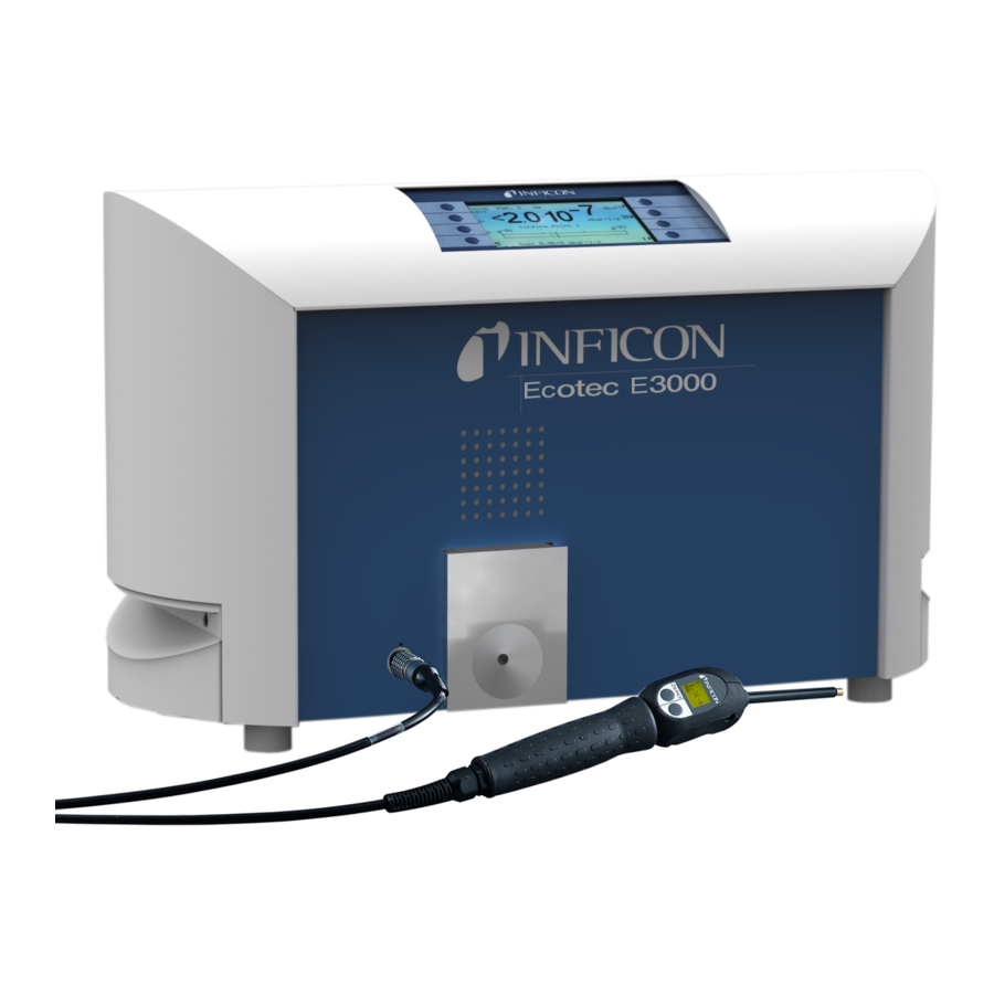 Inficon Ecotec E3000 Translation Of The Original Operating Instructions