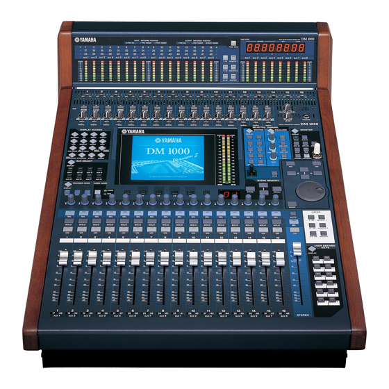 Yamaha DM 1000 Quick Reference Manual