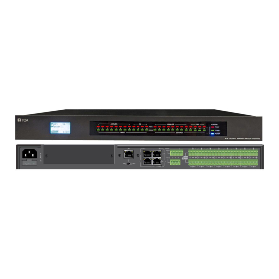 Toa M-8080D Firmware Update Manual