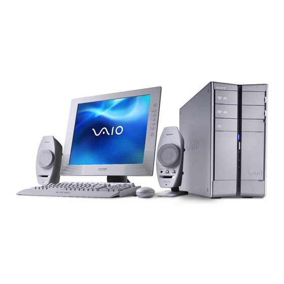 Sony PCV-RZ22G - Vaio Desktop Computer Specifications