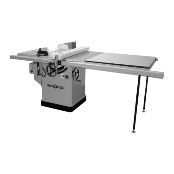 User Manuals: Steel City 35635 Table Saw