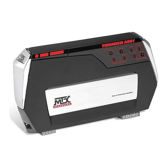 MTX Thunder TA5601 Owner's Manual