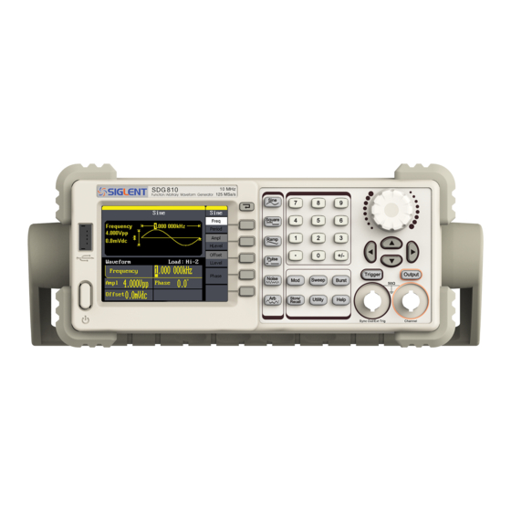 SIGLENT SDG800 Series User Manual