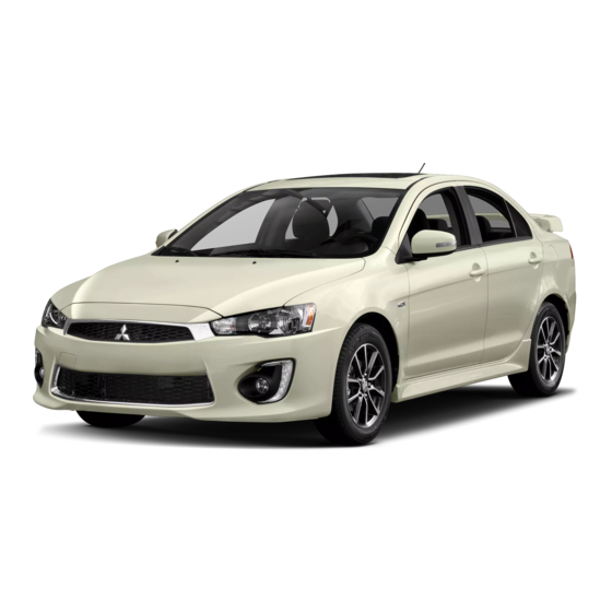Mitsubishi MOTORS Lancer 2017 Owner's Manual