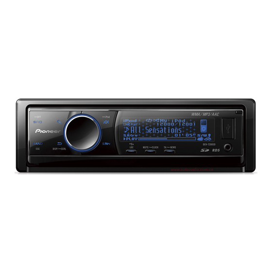 Pioneer DEH-7200SD Installation Manual