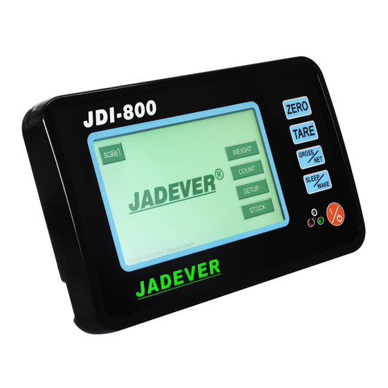 Jadever JDI-800 Manual