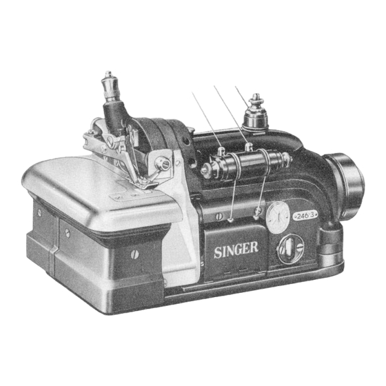 Singer 246-3 Adjusters Manual