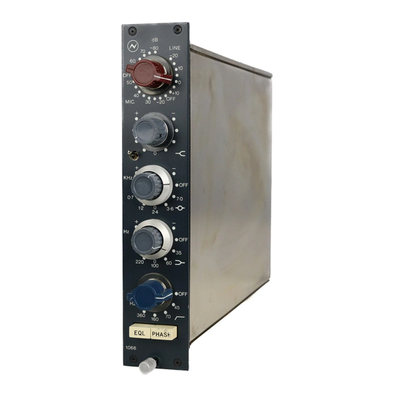AMS Neve 1066 Technical Manual