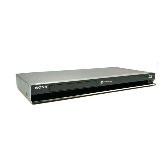 Sony BDP-BX57 - Blu-ray Disc™ Player Manuals