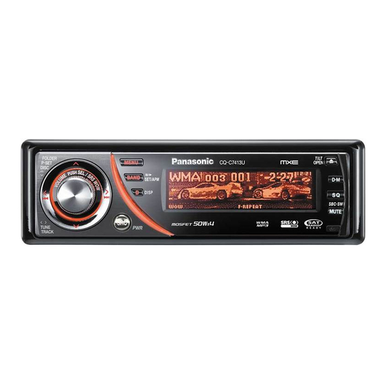 Panasonic CQ-C7413U Service Manual