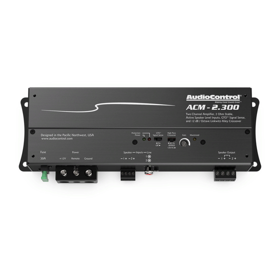 AudioControl ACM-2.300 Quick Start Manual
