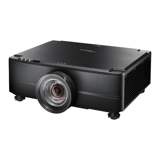 Optoma ZU920TST User Manual