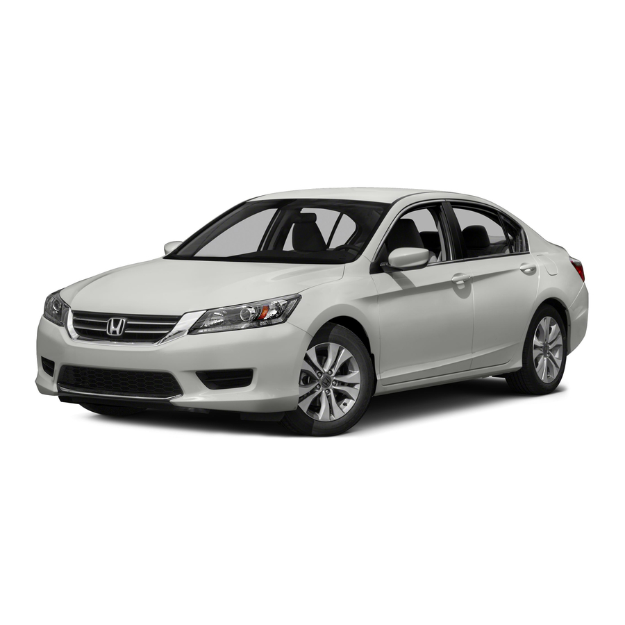 HONDA 2015 ACCORD SEDAN TOURING REFERENCE MANUAL Pdf Download | ManualsLib