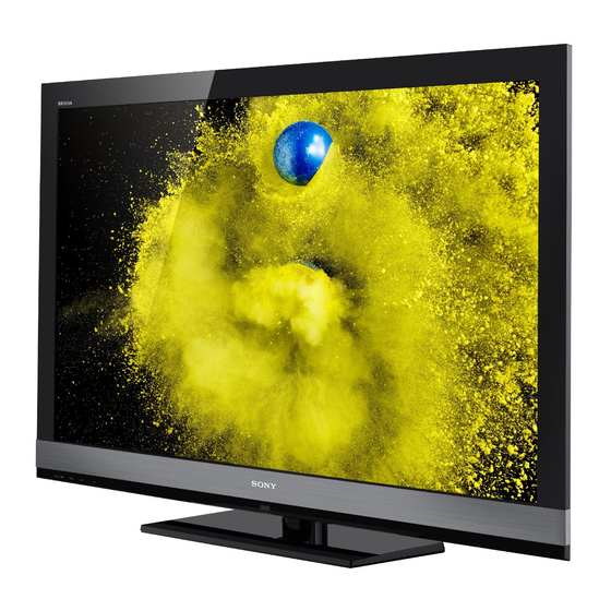 SONY BRAVIA KDL-60EX700 SETUP MANUAL Pdf Download | ManualsLib