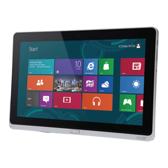 Acer Iconia W700 User Manual
