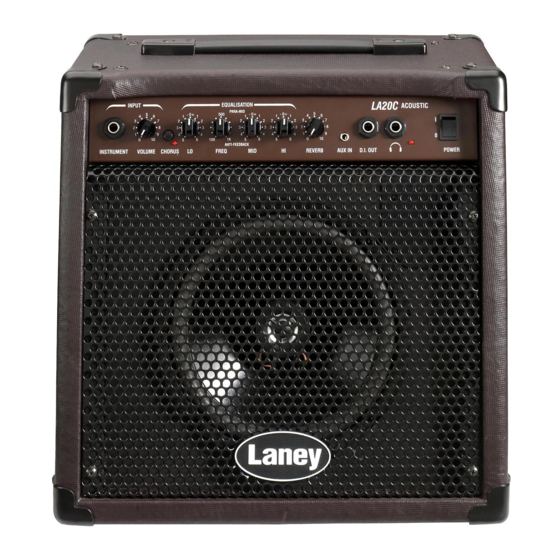 LANEY LA20C OPERATING INSTRUCTIONS MANUAL Pdf Download | ManualsLib
