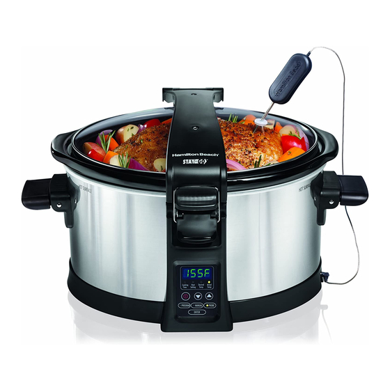 HAMILTON BEACH PROGRAMMABLE SLOW COOKER USER INSTRUCTIONS Pdf Download