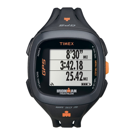TIMEX IRONMAN RUN TRAINER  GPS USER MANUAL Pdf Download | ManualsLib
