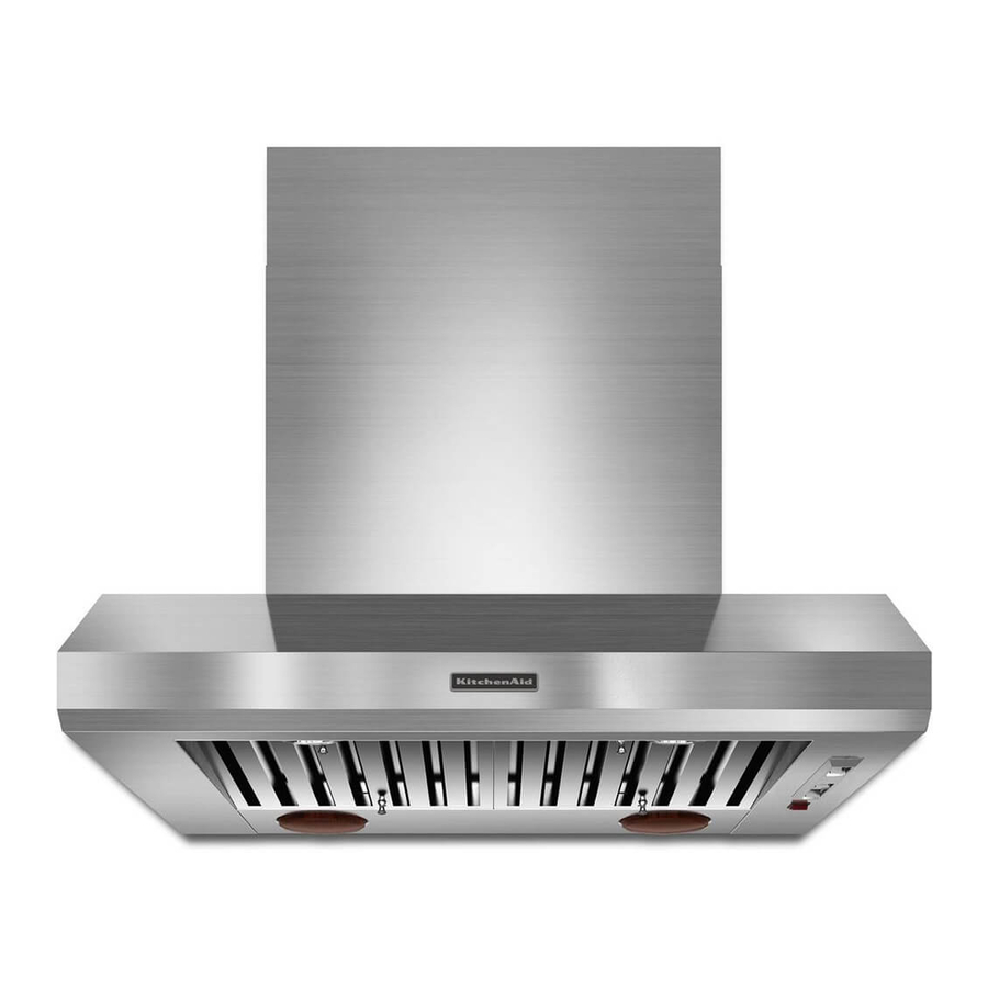 KITCHENAID DESIGNER COMMERCIALSTYLE ISLANDMOUNT CANOPY HOOD