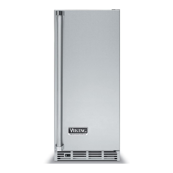 VIKING 15”W. UNDERCOUNTER/FREESTANDING ICE MACHINE USE & INSTALLATION