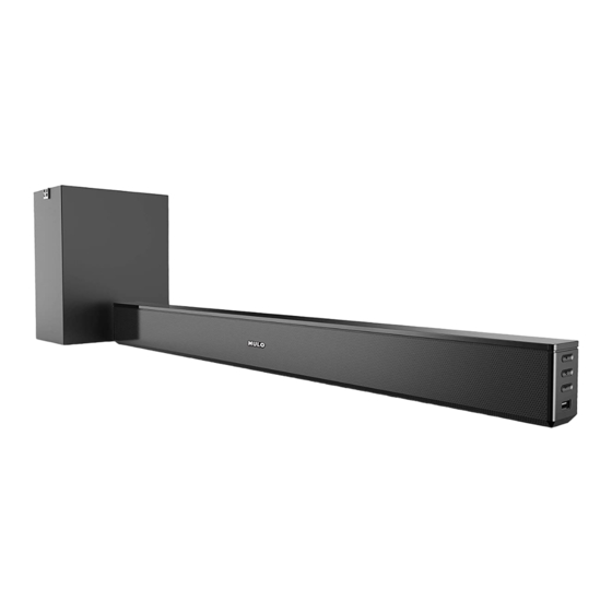 User Manuals: MULO ARENA 5000 Soundbar Subwoofer System