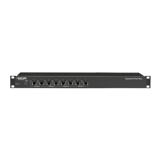 Black Box Palm-Sized Ethernet Switch Express 8-Port Mux Specifications