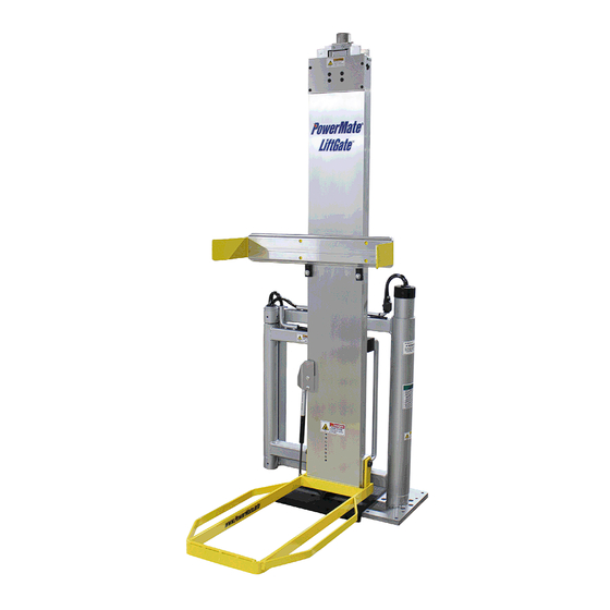 Powermate LiftGate LV-TL Series Manuals