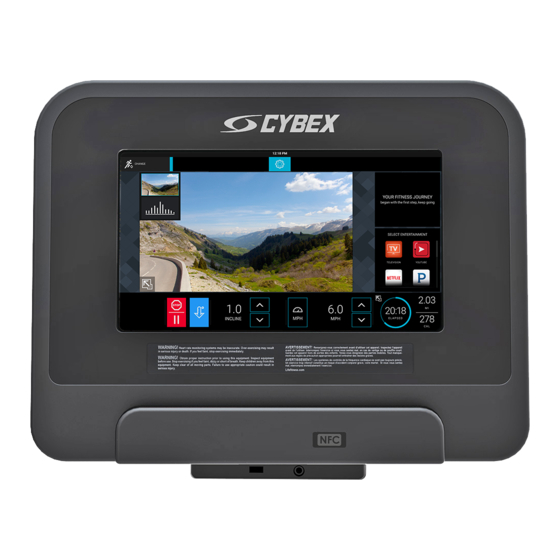 CYBEX 70T Console Owner's Manual