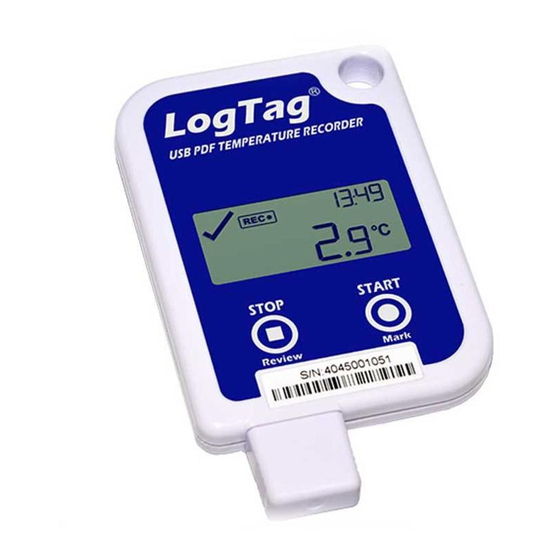 LogTag Recorders UTRID-16 Product User Manual