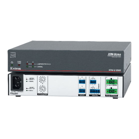 Extron electronics XPA Ultra Series User Manual