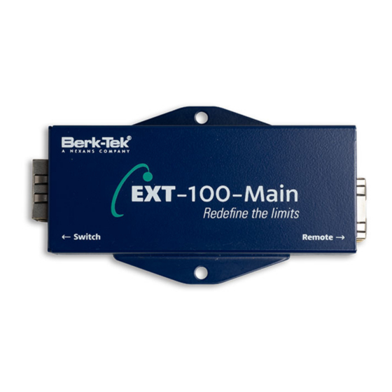 Leviton Berk-Tek EXT-100-Remote Manual