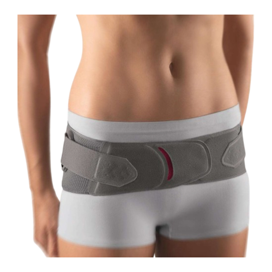 bort medical Stabilo sacroiliac brace Manual