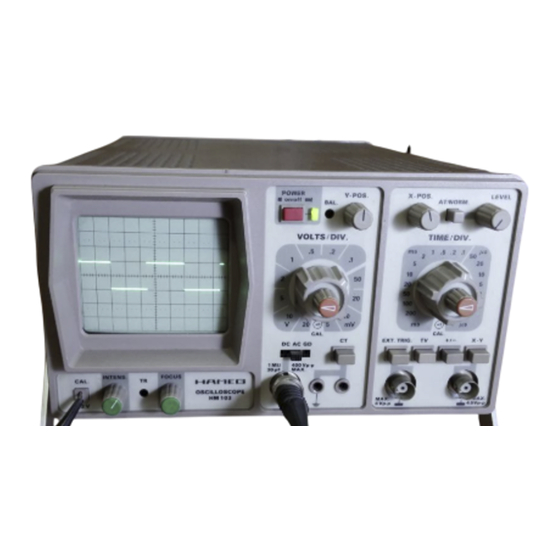 Hameg HM 103-2 Manual