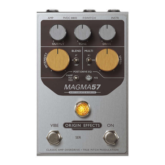 Origin Effects MAGMA57 Owner's Manual