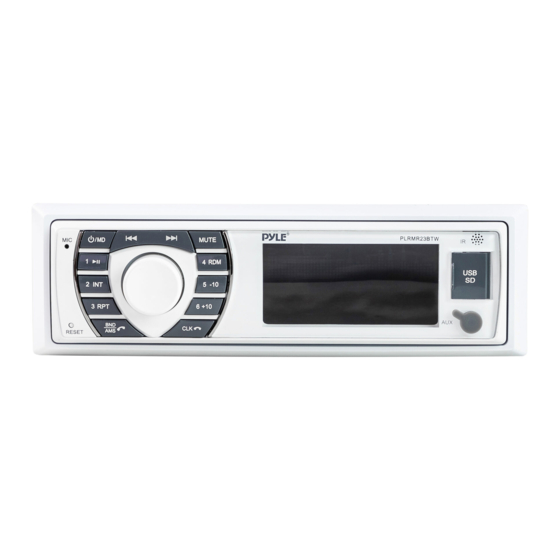 User Manuals: Pyle PLRMR23BTW Bluetooth Marine Receiver