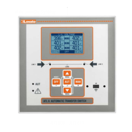 LOVATO ELECTRIC ATL610 Instruction Manual